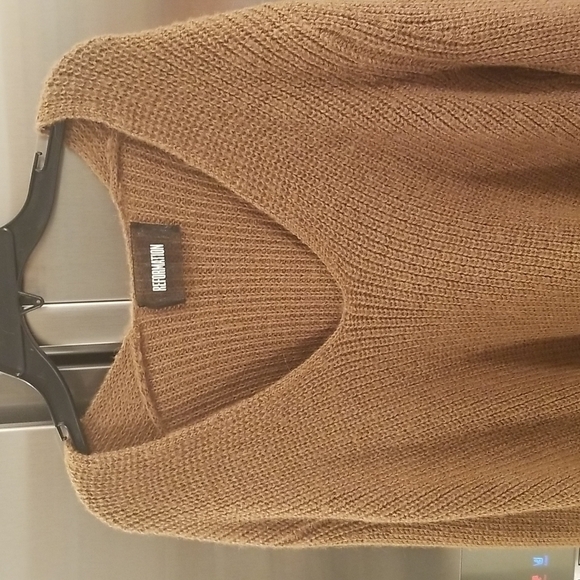💕REFORMATION💕 Evie Sweater ~ 100% Alpaca Wool Camel Brown XS - Picture 6 of 10